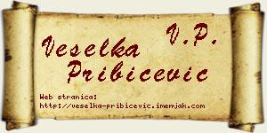 Veselka Pribićević vizit kartica